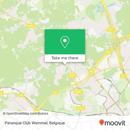 Petanque Club Wemmel kaart