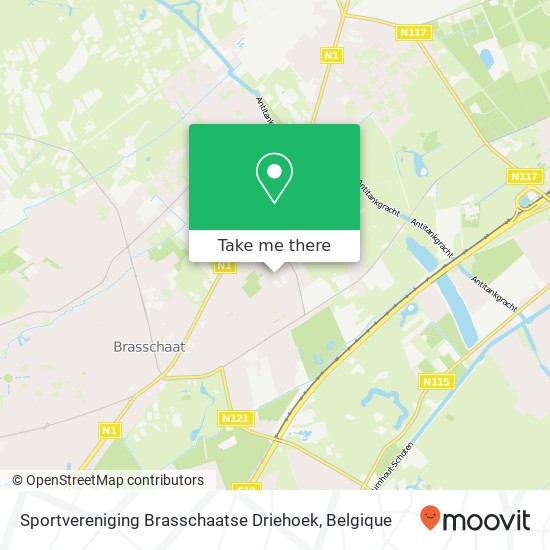 Sportvereniging Brasschaatse Driehoek kaart