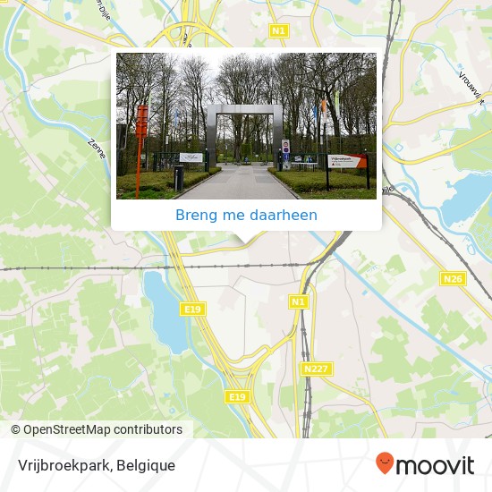 Vrijbroekpark kaart