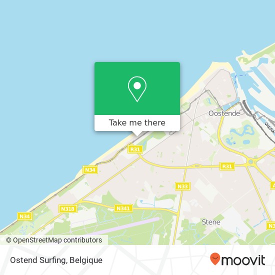 Ostend Surfing kaart