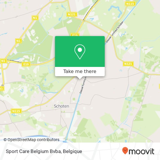 Sport Care Belgium Bvba kaart