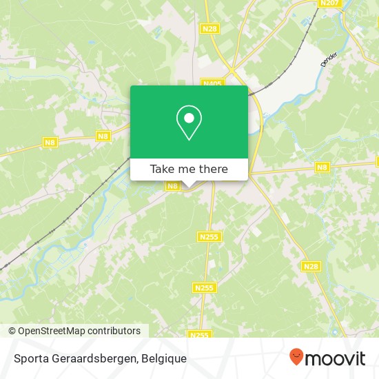 Sporta Geraardsbergen kaart