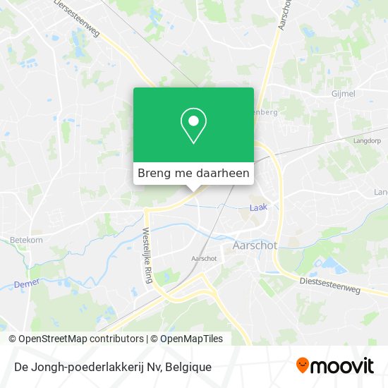 De Jongh-poederlakkerij Nv kaart