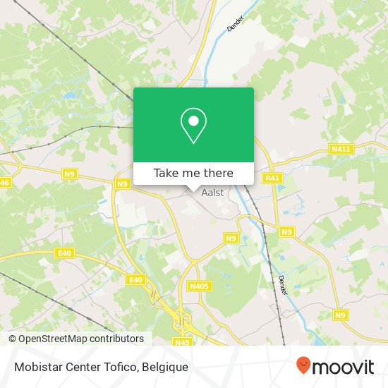 Mobistar Center Tofico kaart