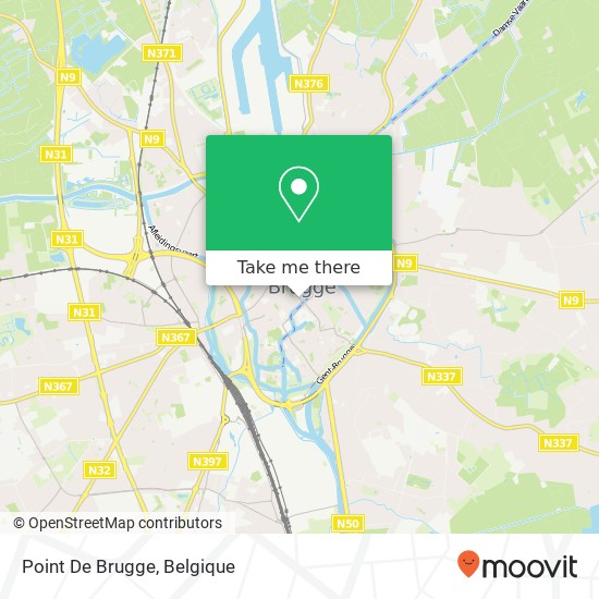 Point De Brugge kaart