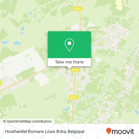 Houthandel Bomans Louis Bvba kaart