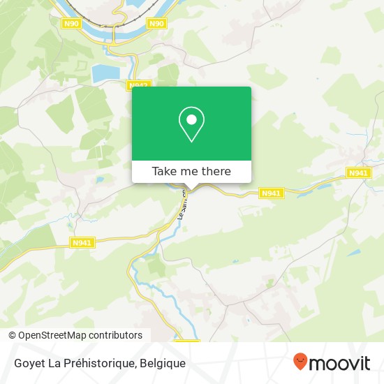 Goyet La Préhistorique kaart
