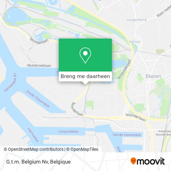 G.t.m. Belgium Nv kaart