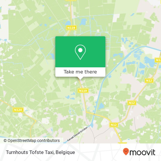 Turnhouts Tofste Taxi kaart
