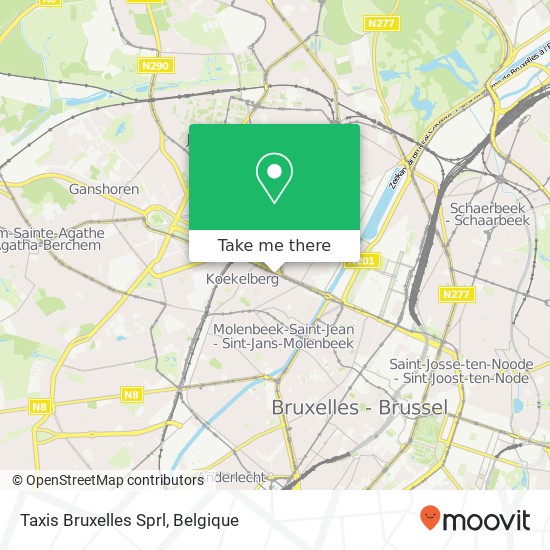 Taxis Bruxelles Sprl kaart