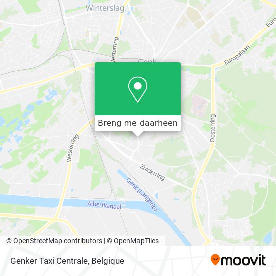 Genker Taxi Centrale kaart