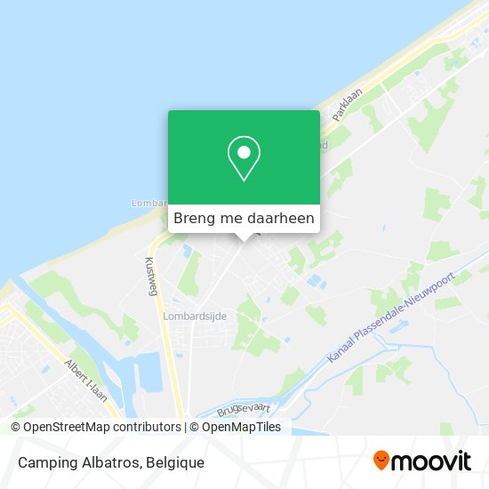 Camping Albatros kaart