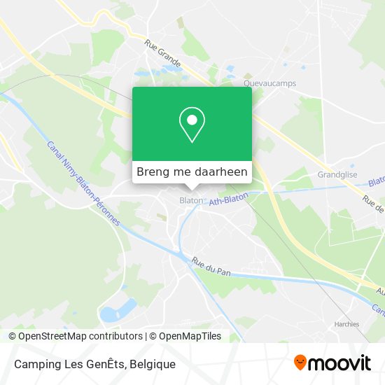 Camping Les GenÊts kaart