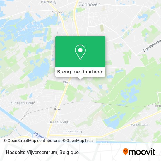 Hasselts Vijvercentrum kaart