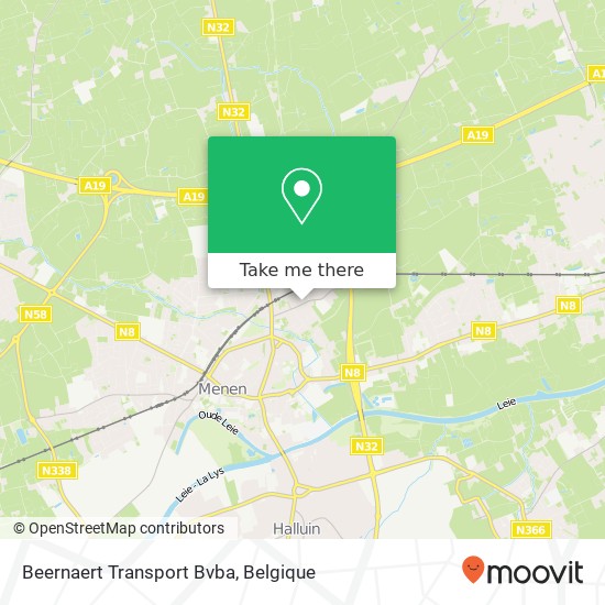 Beernaert Transport Bvba kaart