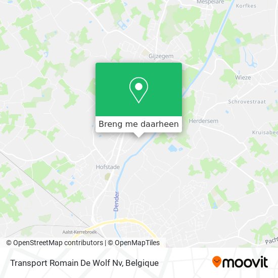 Transport Romain De Wolf Nv kaart