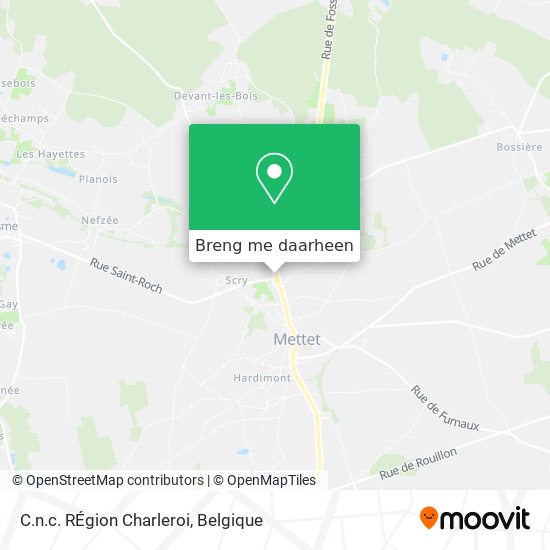 C.n.c. RÉgion Charleroi kaart