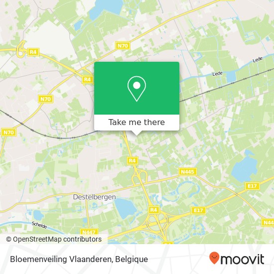 Bloemenveiling Vlaanderen kaart