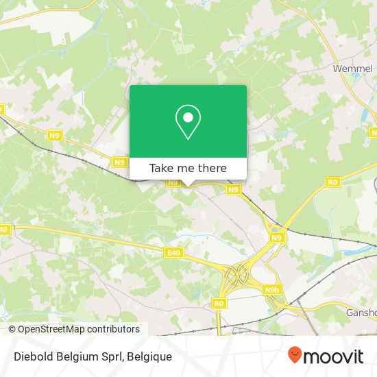 Diebold Belgium Sprl kaart