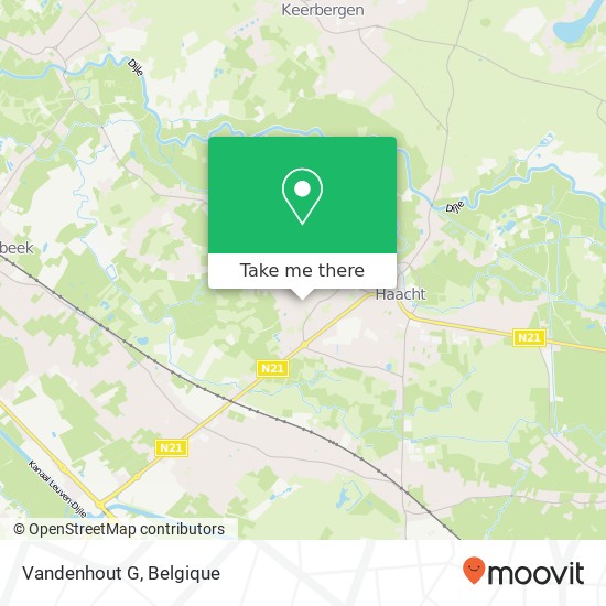 Vandenhout G kaart