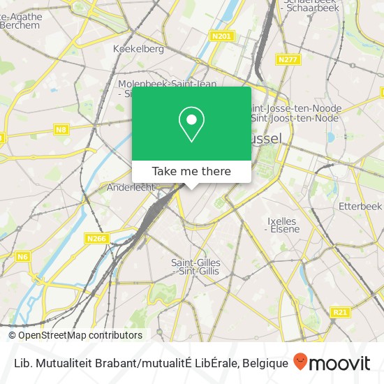 Lib. Mutualiteit Brabant / mutualitÉ LibÉrale kaart
