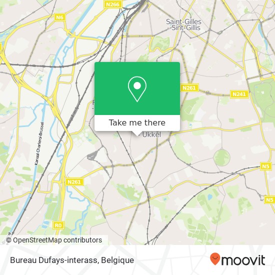 Bureau Dufays-interass kaart