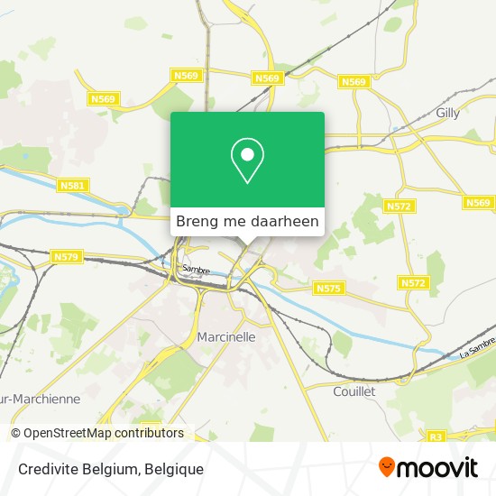 Credivite Belgium kaart