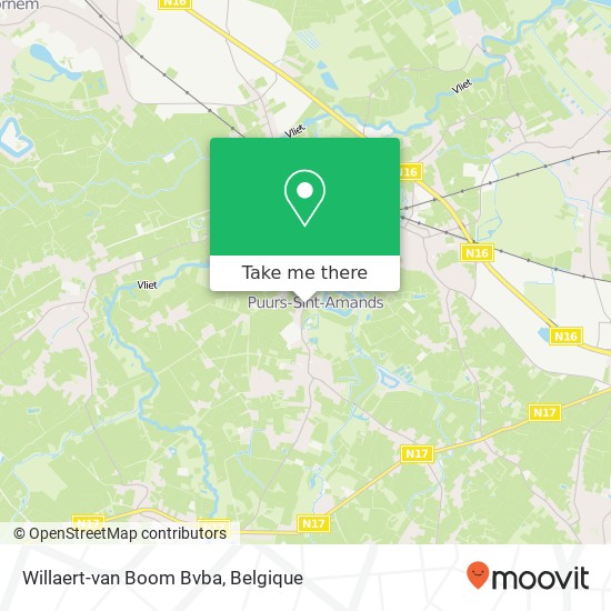 Willaert-van Boom Bvba kaart