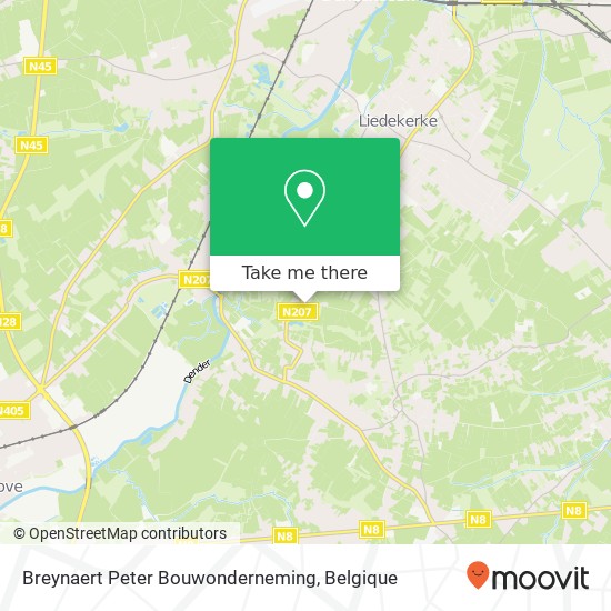 Breynaert Peter Bouwonderneming kaart