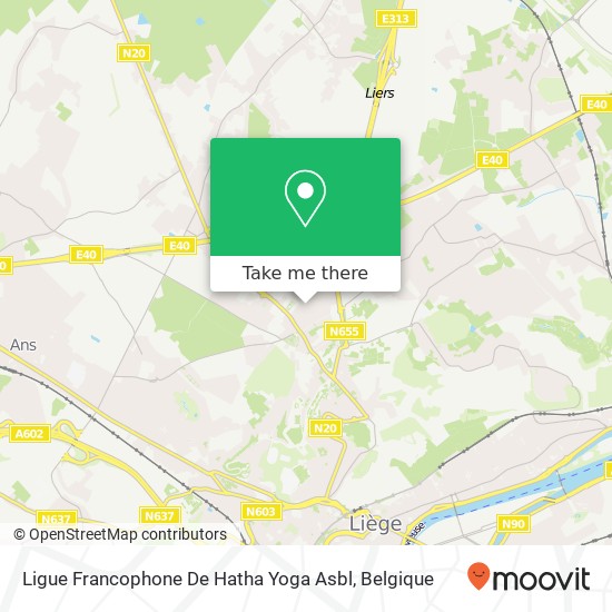 Ligue Francophone De Hatha Yoga Asbl kaart