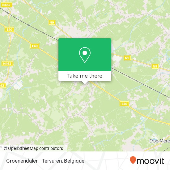 Groenendaler - Tervuren kaart