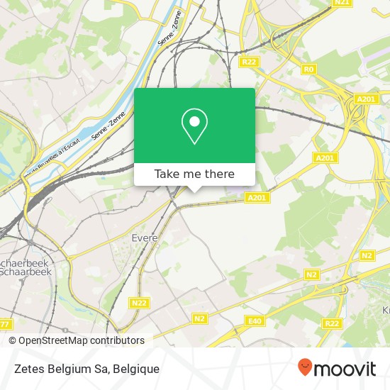 Zetes Belgium Sa kaart
