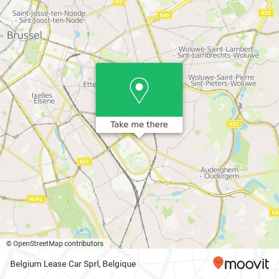 Belgium Lease Car Sprl kaart