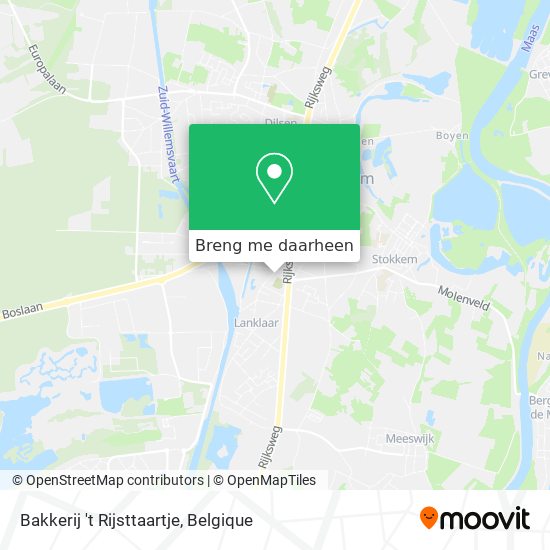 Bakkerij 't Rijsttaartje kaart