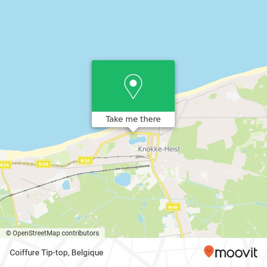 Coiffure Tip-top kaart
