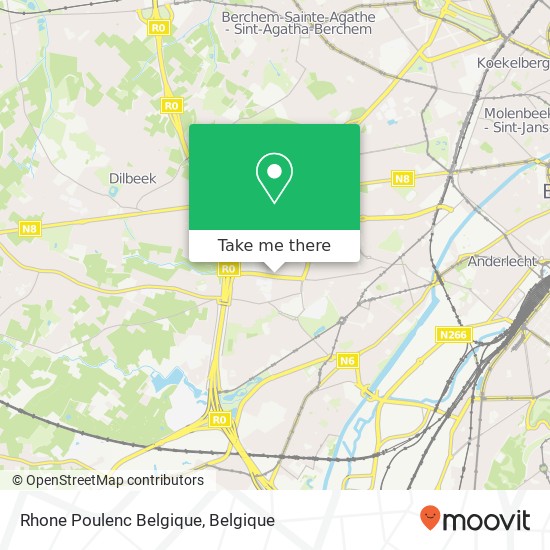 Rhone Poulenc Belgique kaart