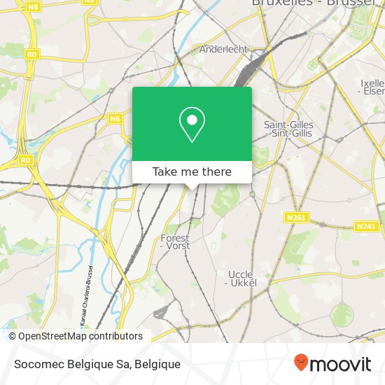 Socomec Belgique Sa kaart