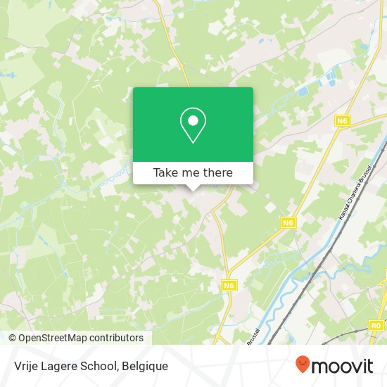 Vrije Lagere School kaart