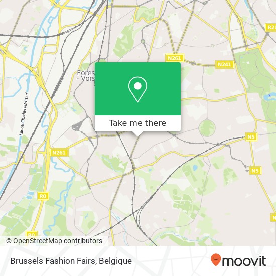 Brussels Fashion Fairs kaart