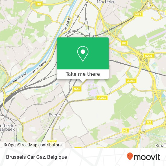 Brussels Car Gaz kaart