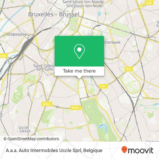 A.a.a. Auto Intermobiles Uccle Sprl kaart