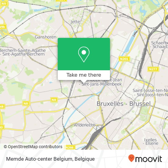 Memde Auto-center Belgium kaart