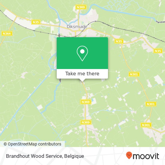 Brandhout Wood Service kaart