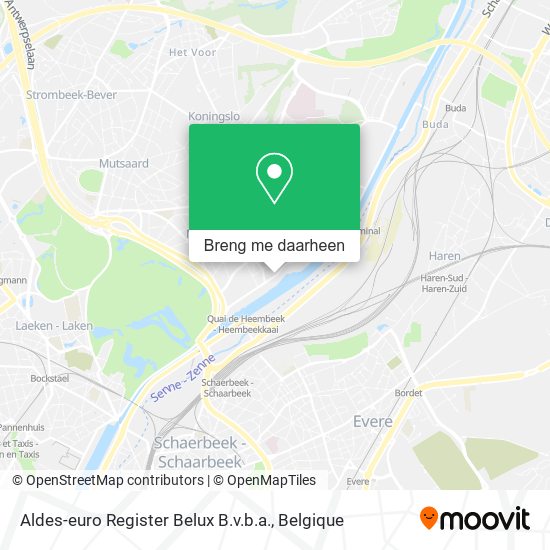 Aldes-euro Register Belux B.v.b.a. kaart