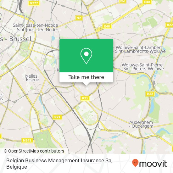 Belgian Business Management Insurance Sa kaart