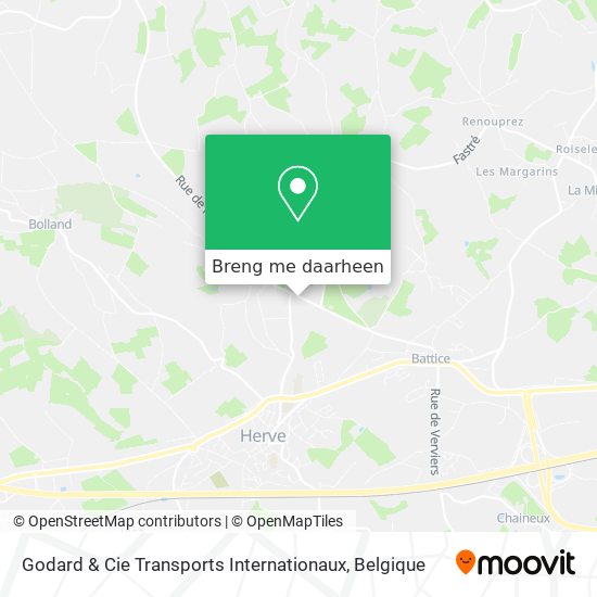 Godard & Cie Transports Internationaux kaart