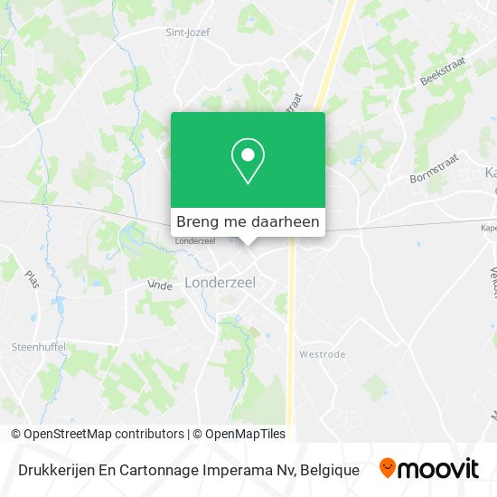 Drukkerijen En Cartonnage Imperama Nv kaart