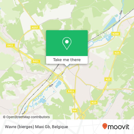 Wavre (bierges) Maxi Gb kaart