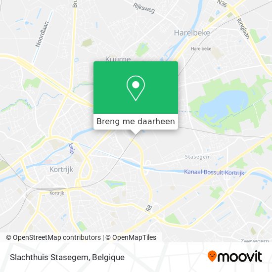 Slachthuis Stasegem kaart