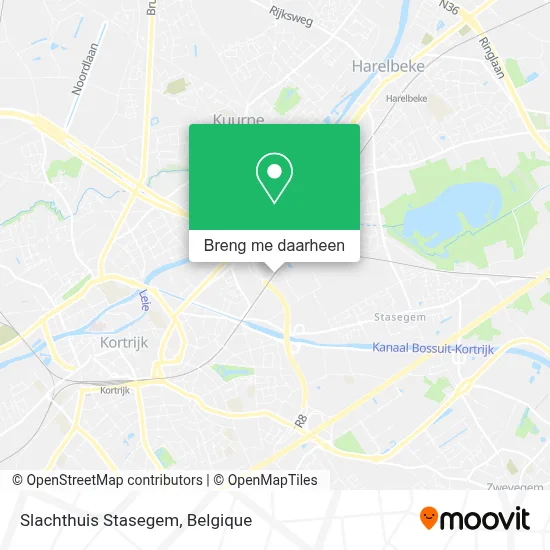 Slachthuis Stasegem kaart